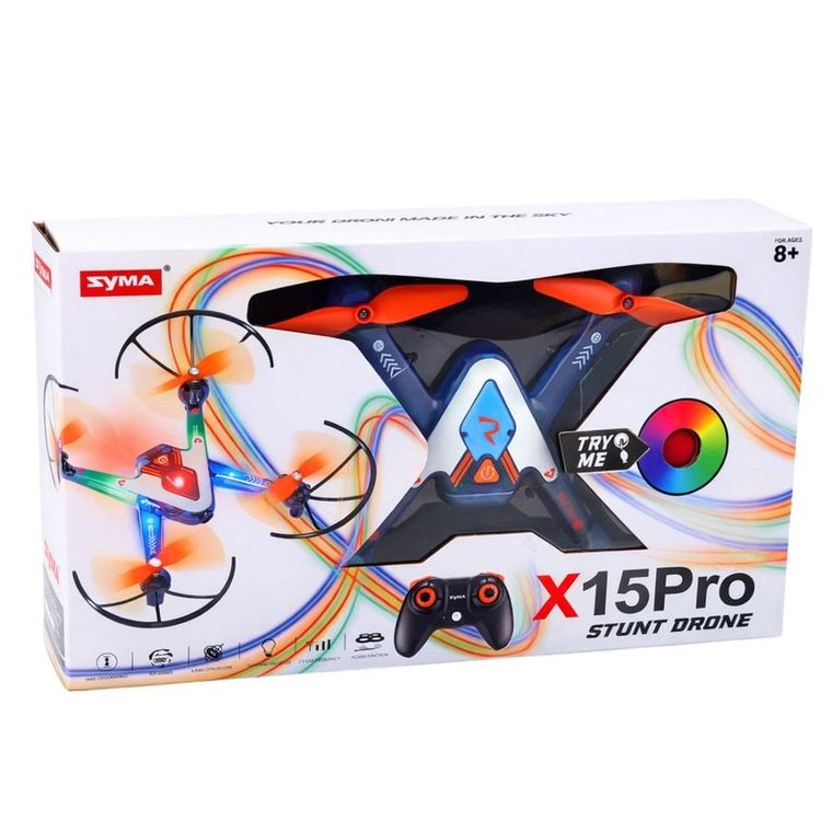 Lean Toys, dron akrobacyjny X15 Pro Stunt, zdalnie sterowany