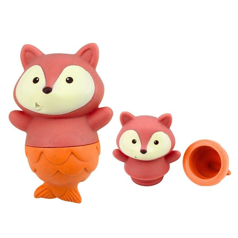 Lean Toys, gumowe zabawki do kąpieli, syrenki, 4 szt.