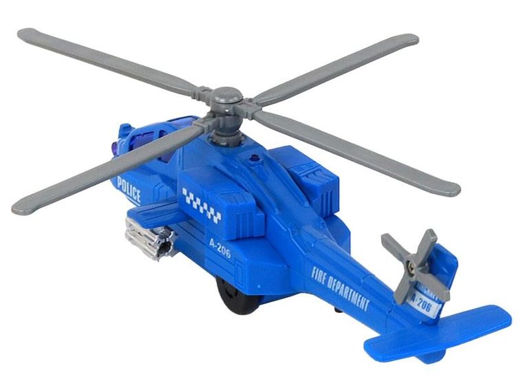Lean Toys, helikopter ratunkowy, interaktywny śmigłowiec aluminiowy z napędem, 1 szt.