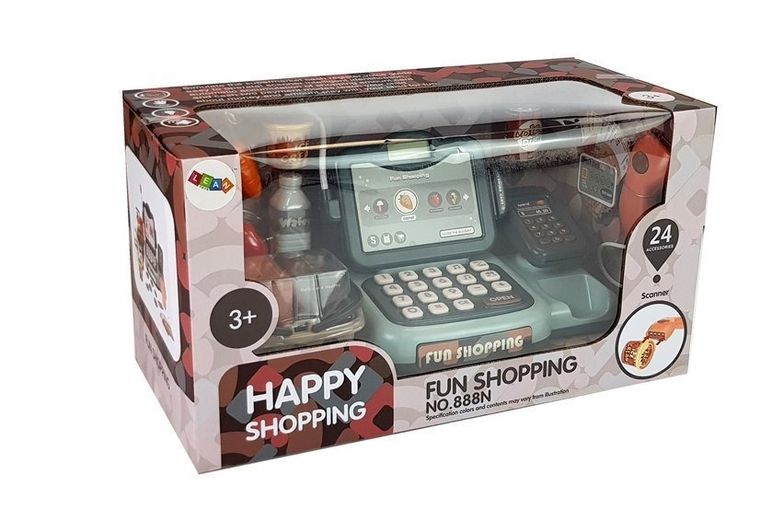 Lean Toys, kasa sklepowa z akcesoriami