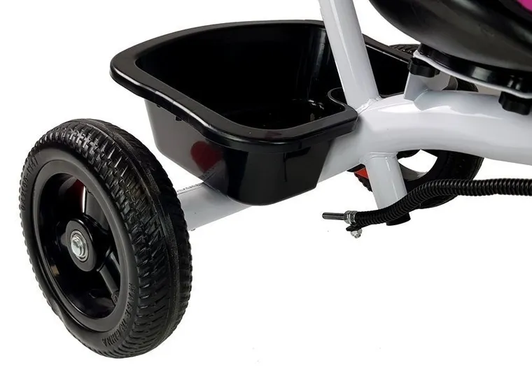 Lean Toys, Lean Trike Pro300, rowerek 3-kołowy z gondolą, różowy