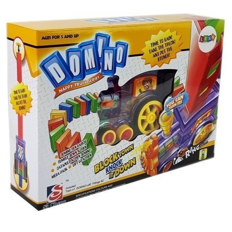 Lean Toys, lokomotywa układająca domino