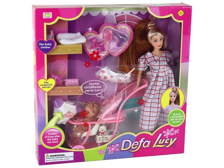 Lean Toys, Lucy, lalka z akcesoriami