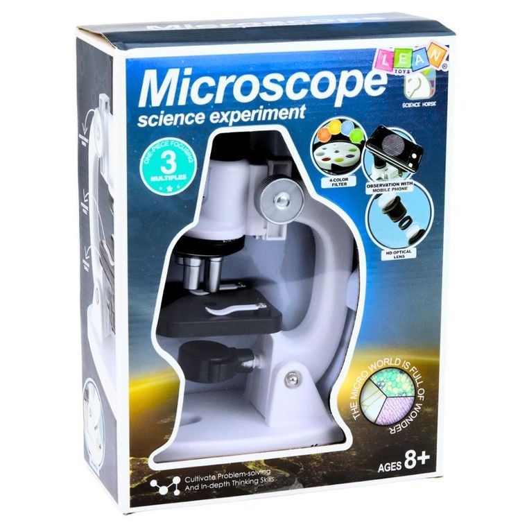 Lean Toys, mikroskop, 1200x, zestaw edukacyjny