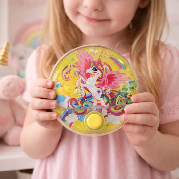 Lean Toys, okrągła gra wodna, jednorożec, 10 cm, 1 szt.