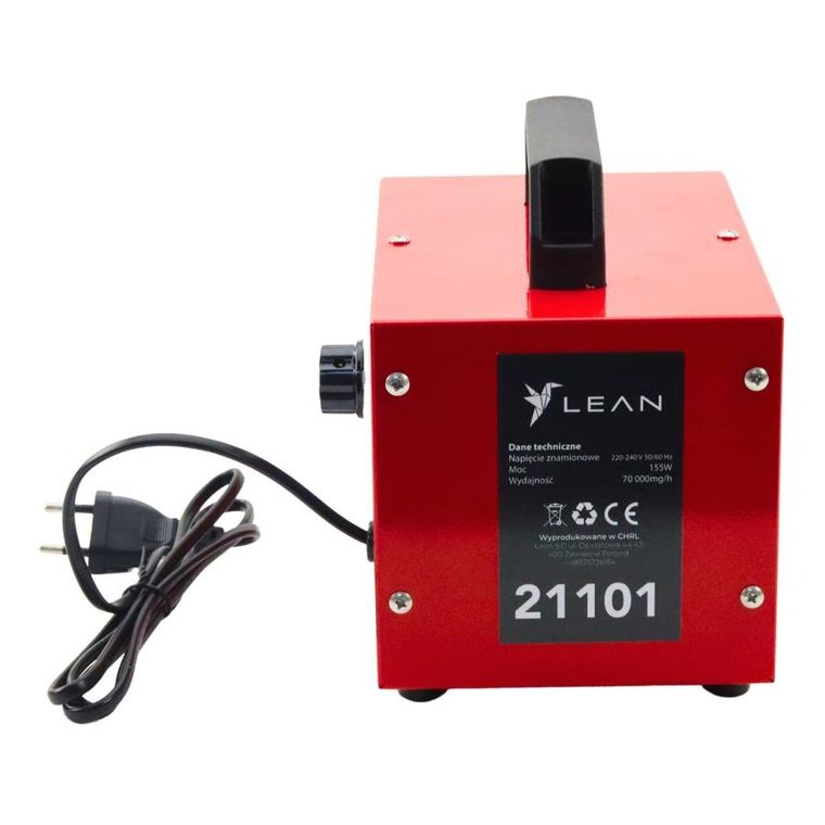 Lean Toys, ozonator powietrza do dezynfekcji, 70000mg/h