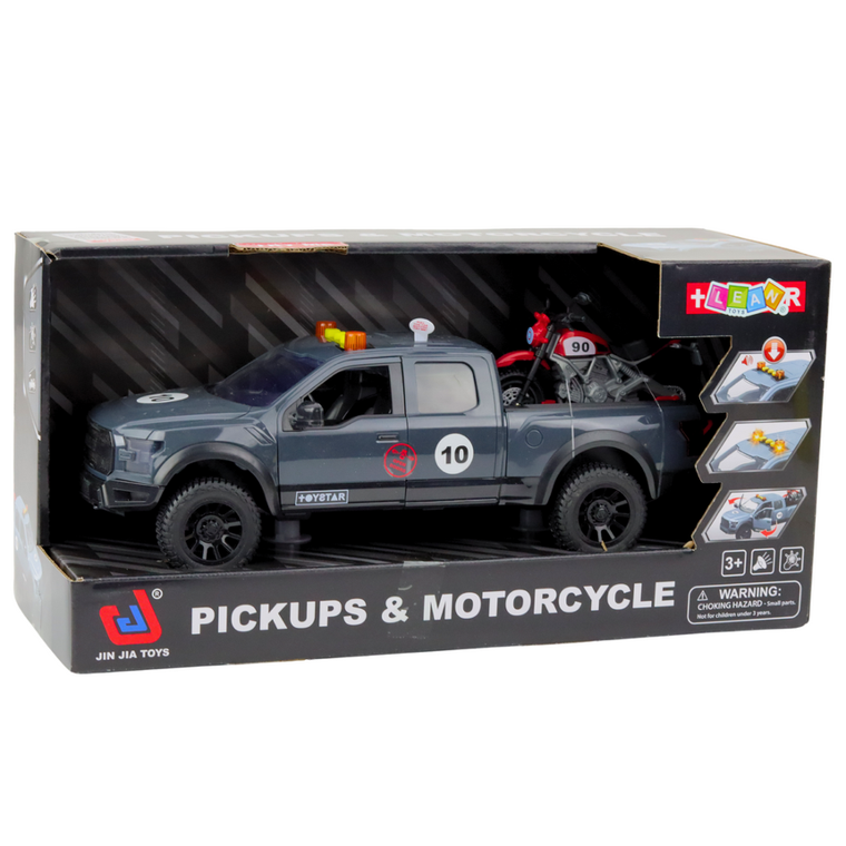 Lean Toys, pickup z motorem, pojazd interaktywny, 1:12