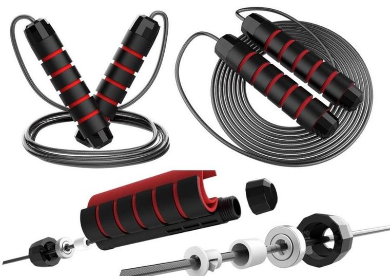 Lean Toys, skakanka łożyskowa z rączką piankową, 3m