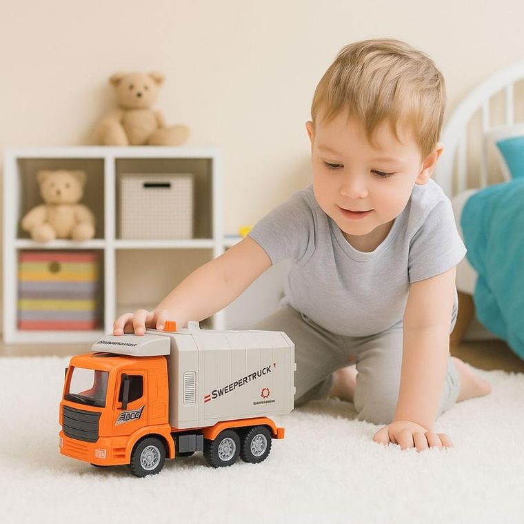 Lean Toys, śmieciarka miejska, pojazd interaktywny