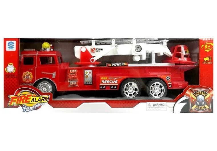 Lean Toys, Straż Pożarna, pojazd ratunkowy z wysięgnikiem