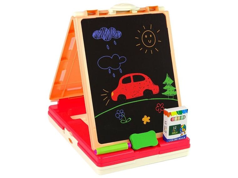 Lean Toys, tablica 3w1, dwustronna, stolik do gier
