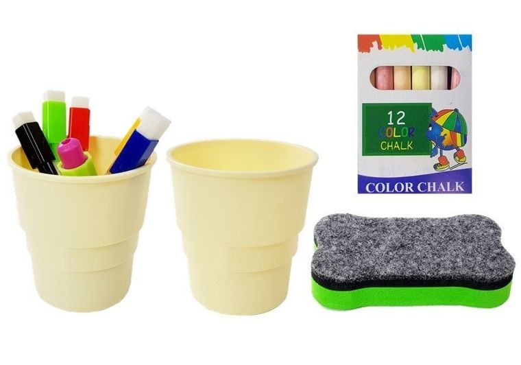 Lean Toys, tablica magnetyczna kredowa, 2w1