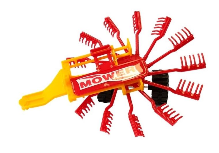 Lean Toys, traktor, pojazd rolniczy, zestaw akcesorii, zielony