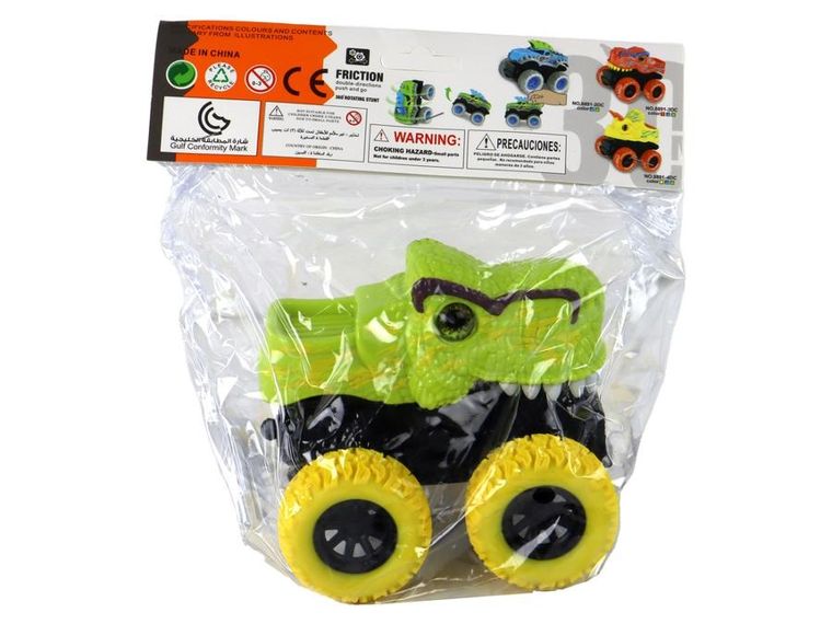 Lean Toys, Tyranozaur Rex, pojazd terenowy, pchacz, zielony