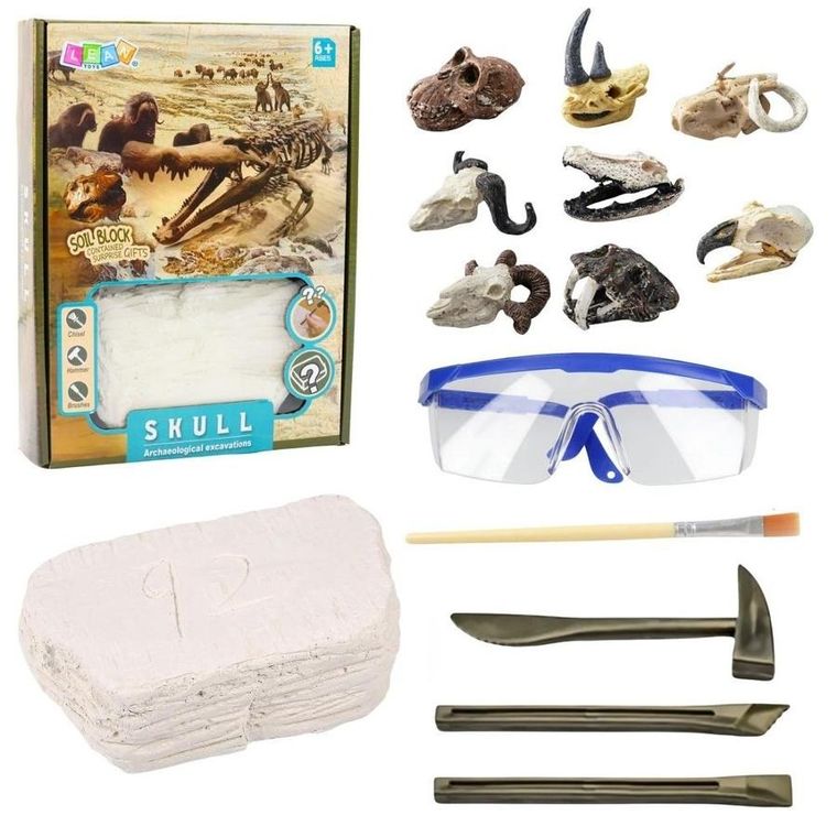 Lean Toys, wykopaliska czaszek, zestaw archeologiczny