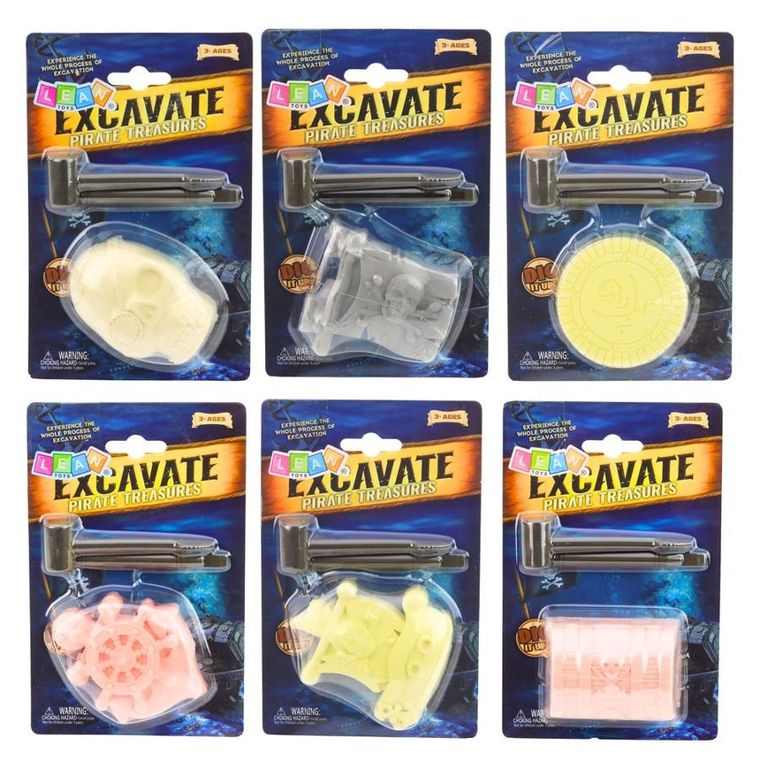 Lean Toys, wykopaliska skarbów, piraci, zestaw archeologiczny