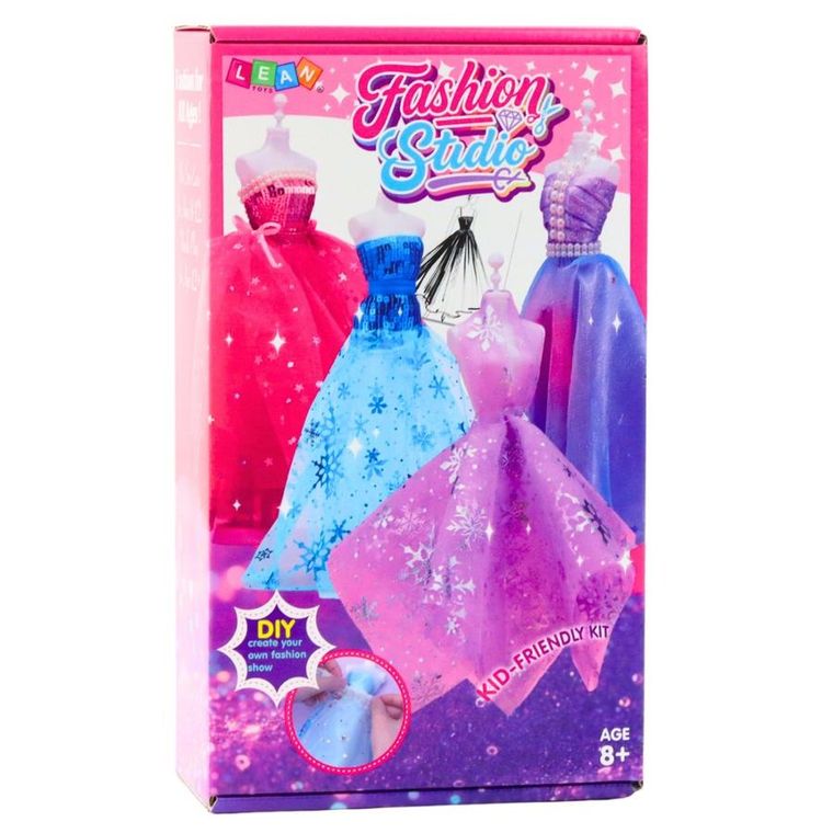 Lean Toys, zestaw do projektowania sukienek dla lalek, zestaw kreatywny