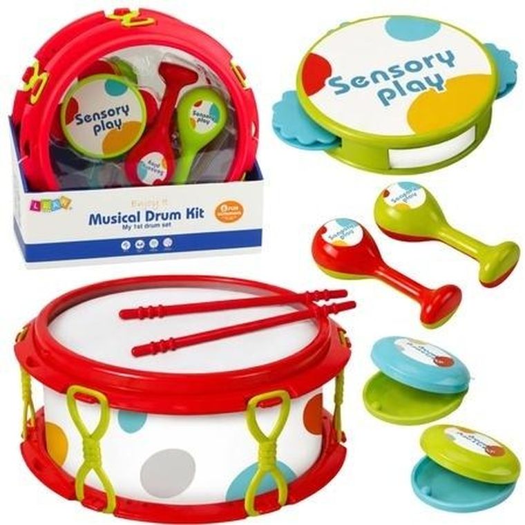 Lean Toys, zestaw instrumentów muzycznych, 6 elementów