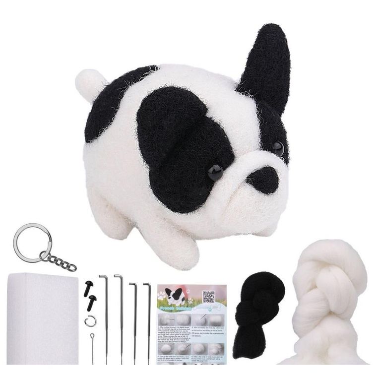 Lean Toys, zestaw kreatywny do filcowania DIY, zwierzak, 1 szt.