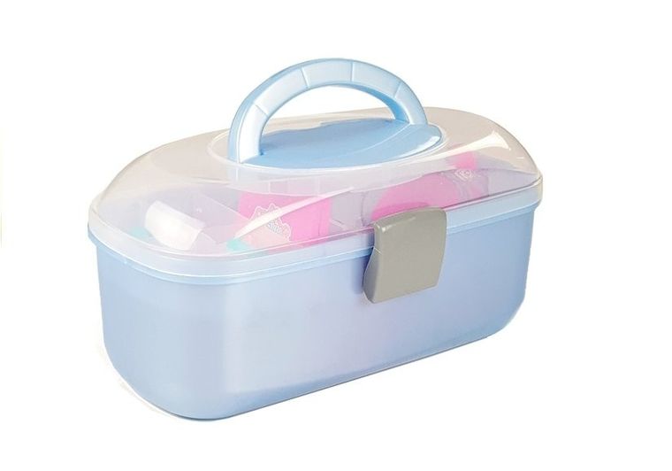 Lean Toys, zestaw piękności w walizce, klapki i akcesoria