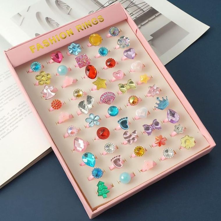 Lean Toys, zestaw pierścionków, 50 szt.