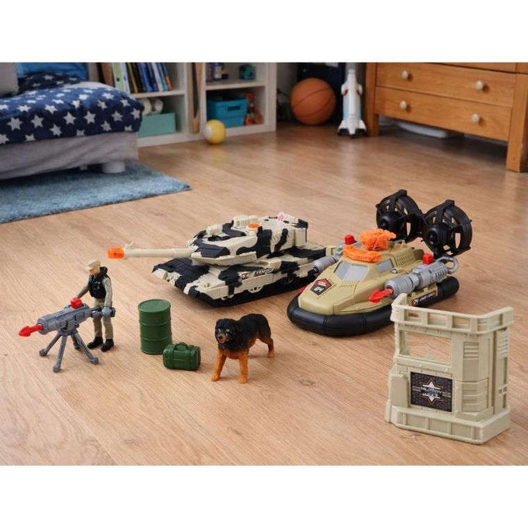 Lean Toys, zestaw pojazdów militarnych z figurkami