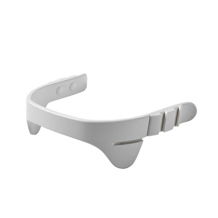 Leander, Classic, krzesełko do karmienia, białe + barierka, tacka, poduszka, Dark Blue