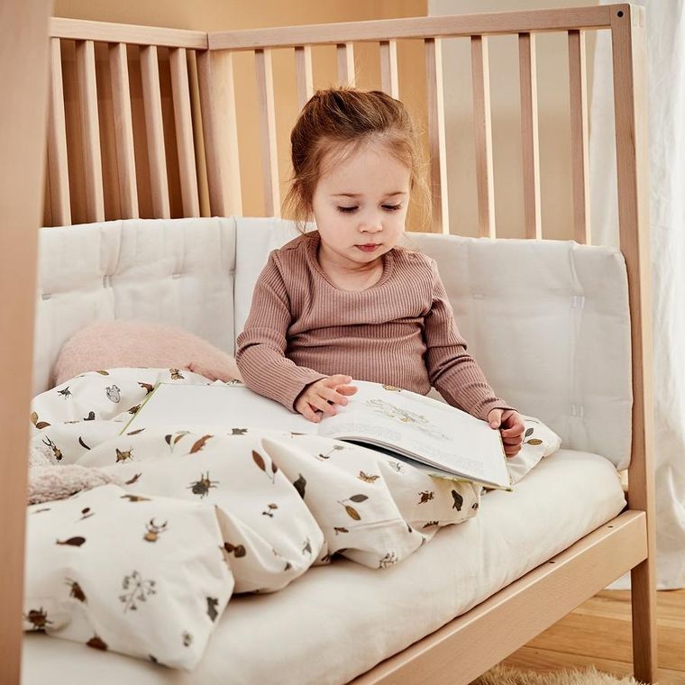 Leander, pościel niemowlęca Forest, Organic Cotton, 70-100 cm, Cappuccino