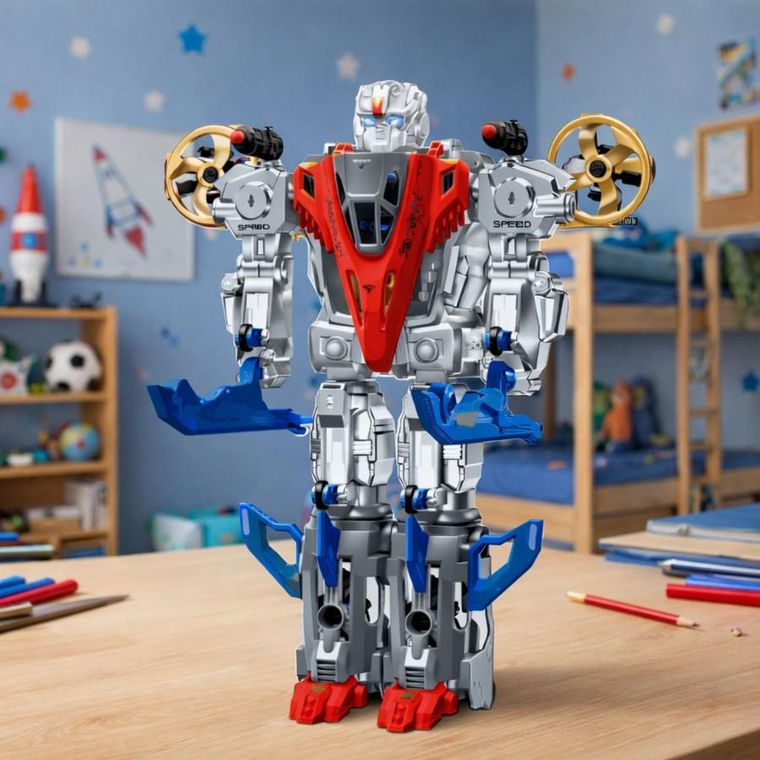 Leantoys, myśliwiec bojowy, robot transformujący, 2w1