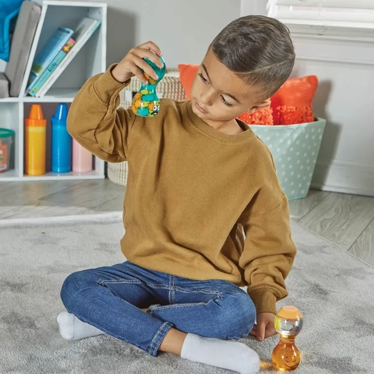 Learning Resources, butelki sensoryczne, Emocje, Spokojny i Przytłoczony