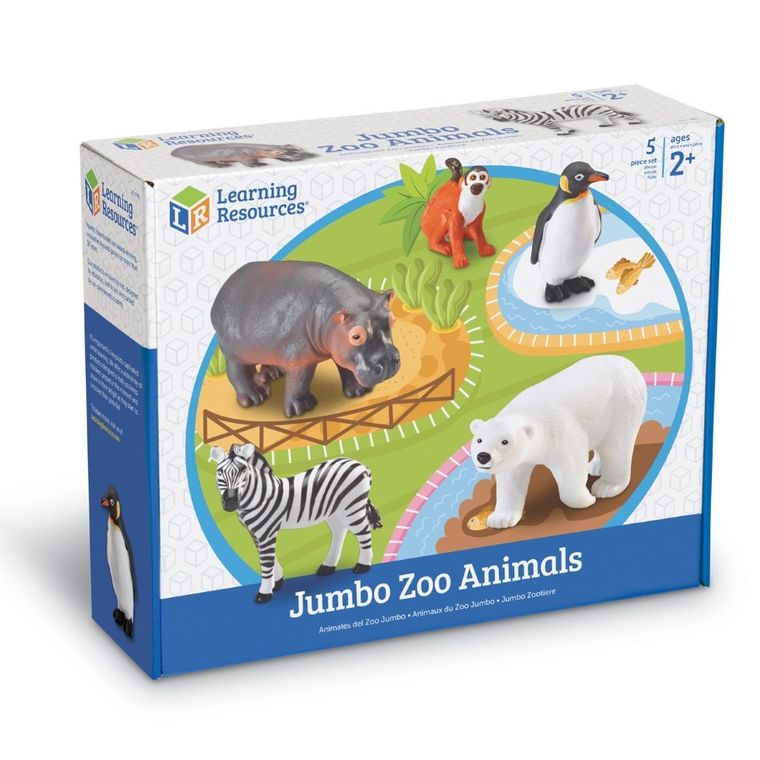 Learning Resources, Zwierzęta w ZOO, zestaw dużych figurek, 5 szt.