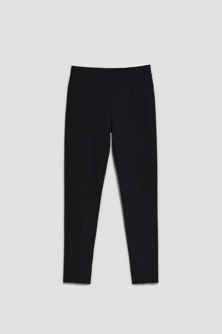 Legginsy damskie, czarne, Moodo