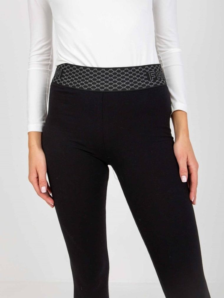 Legginsy damskie, czarne, Relevance