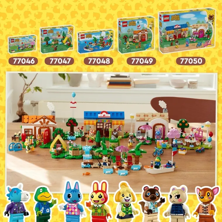 LEGO Animal Crossing, Zabawy na świeżym powietrzu Bunnie, 77047
