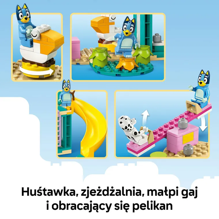 LEGO Bluey, Blue i Łatka na placu zabaw, 11201