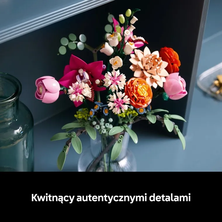 LEGO Botanicals, Piękny bukiet różowych kwiatów, 10342