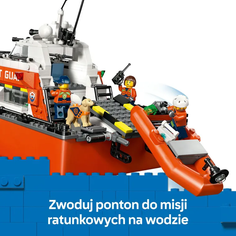 LEGO City, Łódź ratunkowa i helikopter straży przybrzeżnej, 60504