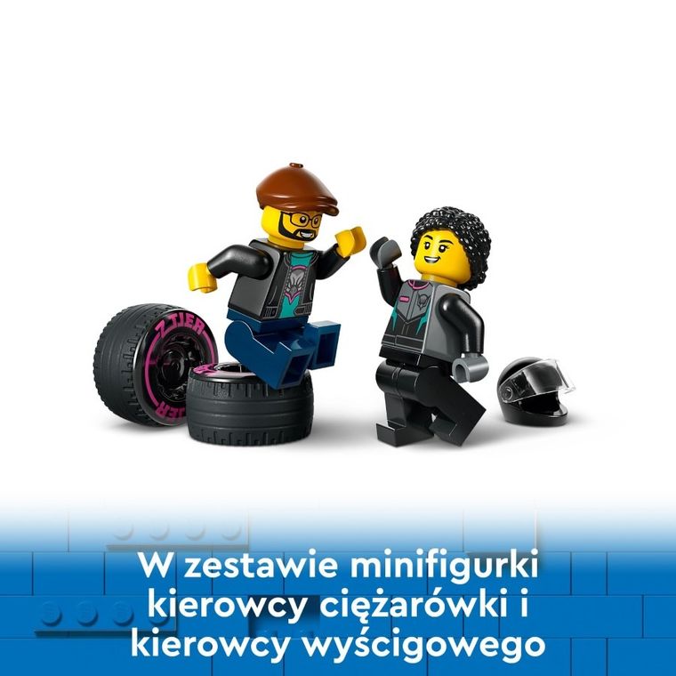 LEGO City, Samochód wyścigowy i laweta, 60406