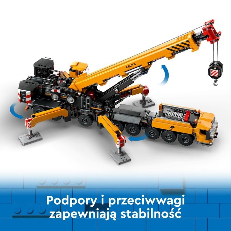 LEGO City, Żółty ruchomy żuraw, 60409