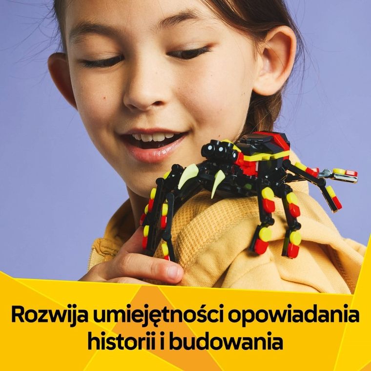 LEGO Creator 3 w 1, Dzikie zwierzęta: niezwykły pająk, 31159