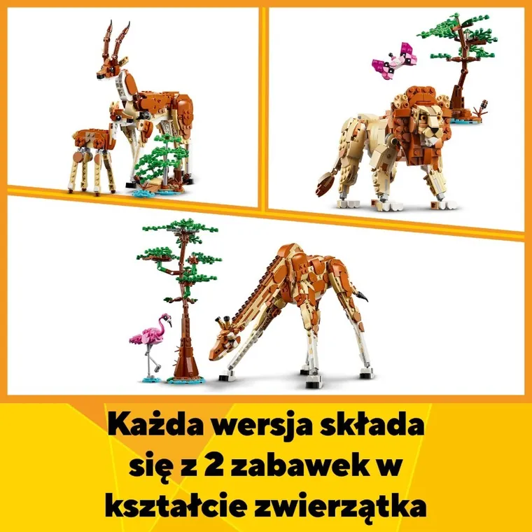 LEGO Creator, Dzikie zwierzęta z safari, 31150