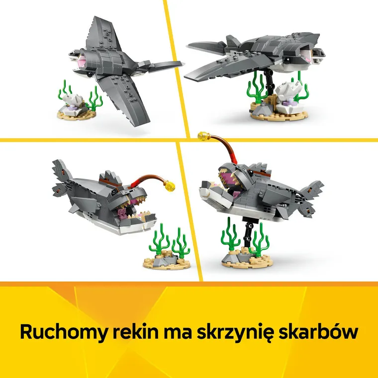 LEGO Creator, Groźny rekin i skrzynia ze skarbem, 31381