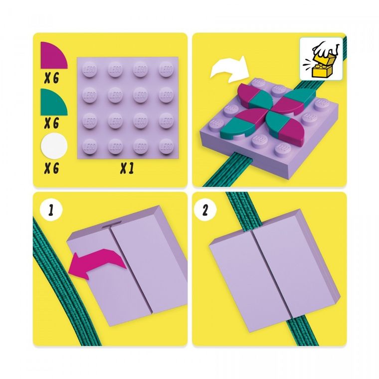 LEGO Dots, notatnik z płytką i klockami do dekoracji