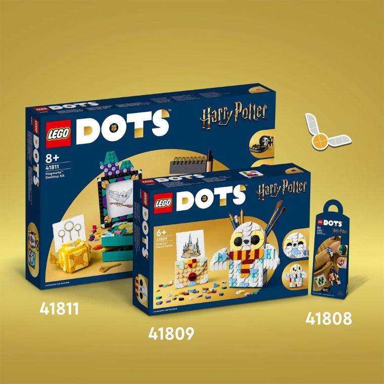 LEGO DOTS, Zestaw na biurko z Hogwartu, 41811
