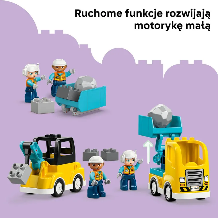 LEGO DUPLO, Maszyny budowlane 3 w 1, 10475