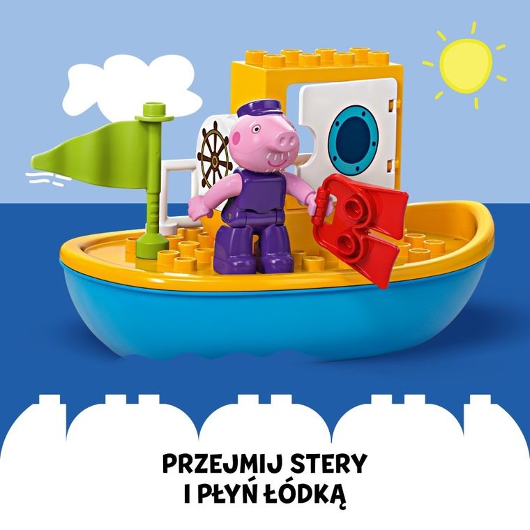 LEGO DUPLO, Peppa i rejs łodzią, 10432