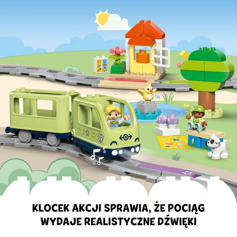 LEGO DUPLO, Przygoda z interaktywnym pociągiem, zabawka, 10427