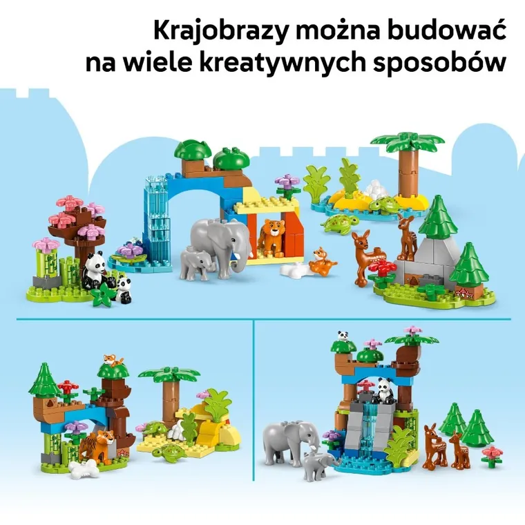 LEGO DUPLO, Rodziny dzikich zwierząt 3 w 1, 10446