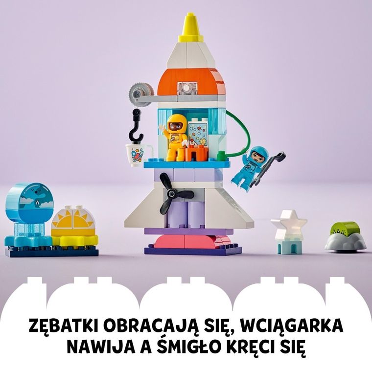 LEGO DUPLO Town, Przygoda w promie kosmicznym 3 w 1, 10422