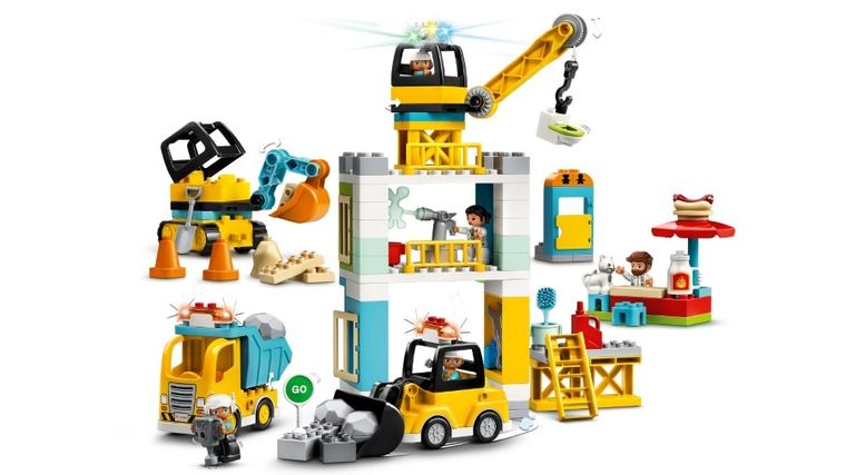 LEGO DUPLO, Żuraw wieżowy i budowa, 10933